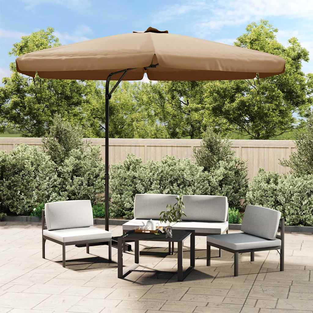 vidaXL Garden Parasol with Steel Pole 300 cm