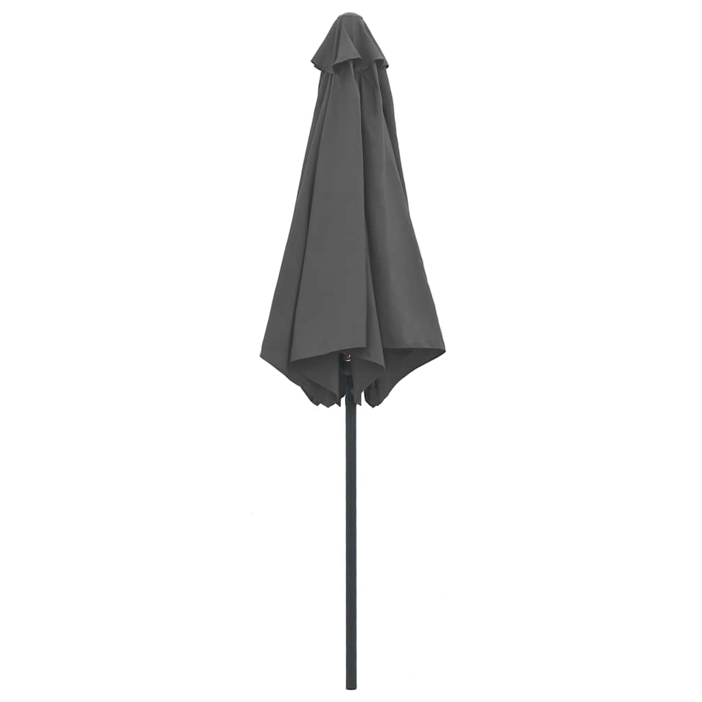 vidaXL Garden Parasol with Aluminium Pole 270x246 cm Anthracite 6