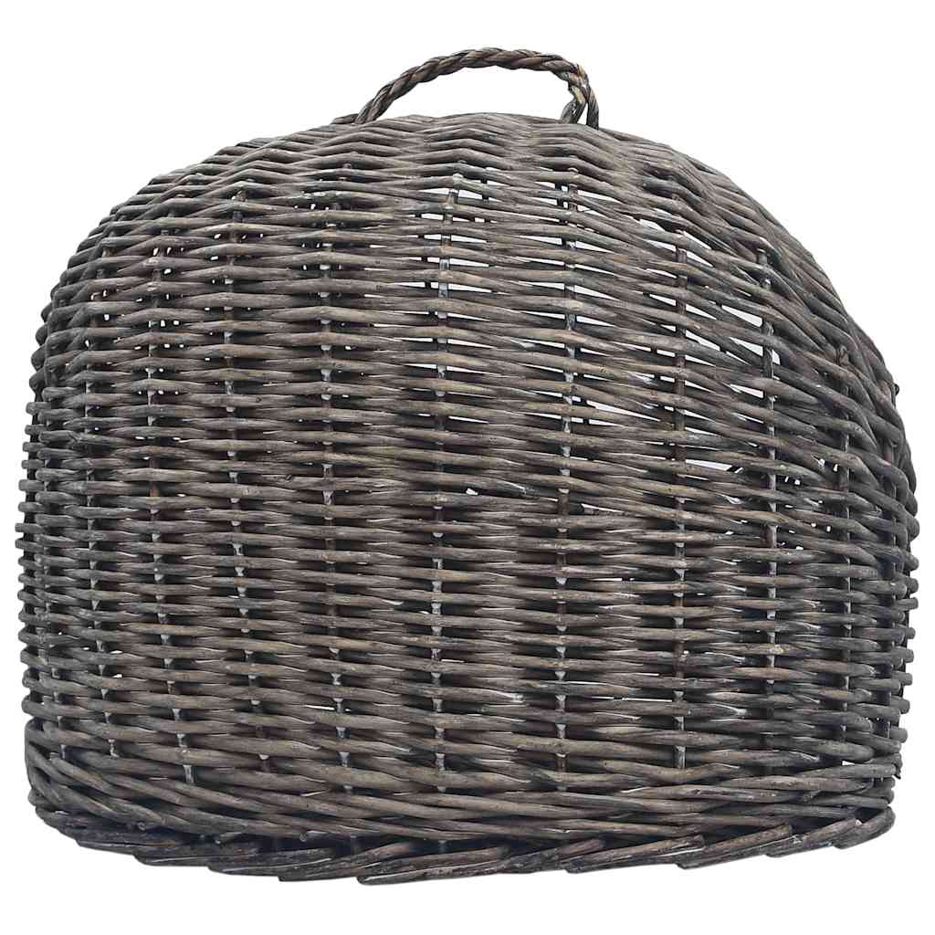 vidaXL Cat Carrier | Grey and black | Natural willow, iron | Medium | Portable 6