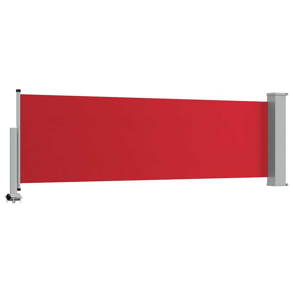 vidaXL Patio Retractable Side Awning 80x300 cm Red 6