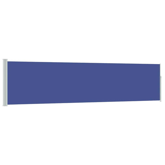 vidaXL Patio Retractable Side Awning 117x514 cm Blue 2