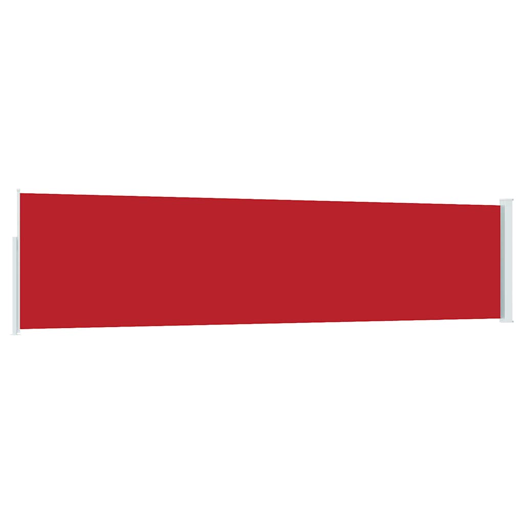 vidaXL Patio Retractable Side Awning 117x514 cm Red 6