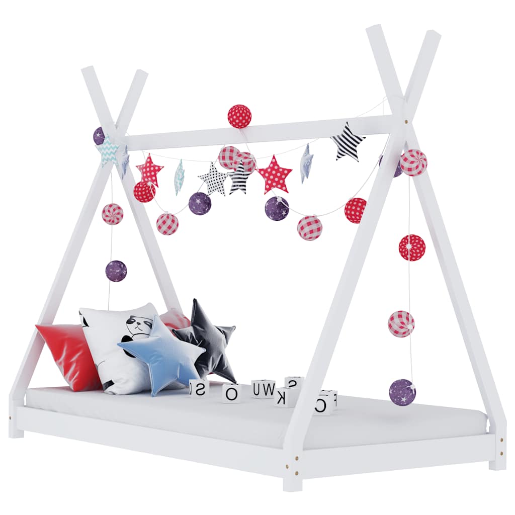 vidaXL Kids Bed Frame Solid Pine Wood