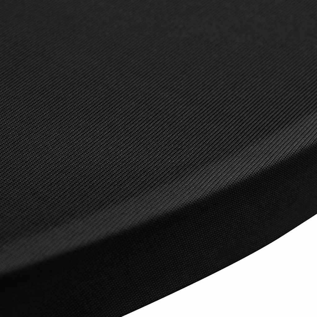 vidaXL Table Cover | Set of 4 | Black | 90% Polyester, 10% Elastane | Ø80 cm 5
