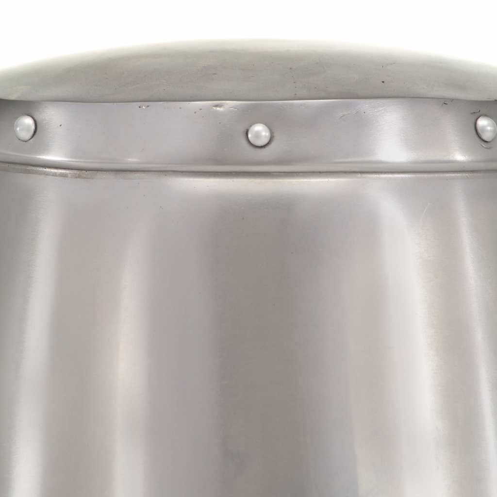 vidaXL Medieval Knight Helmet Antique Replica LARP Silver Steel 6