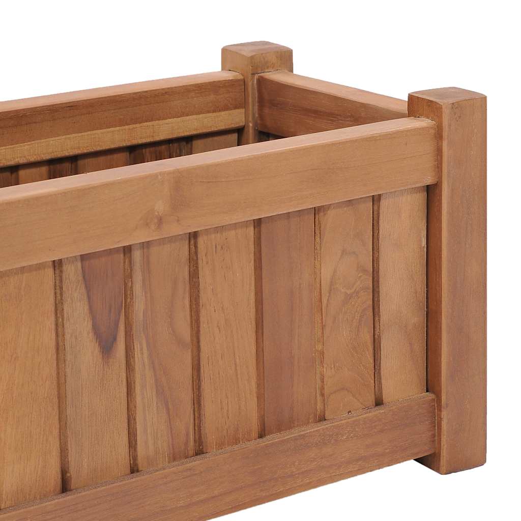 vidaXL Raised Bed | Teak | Solid Teak Wood | 50x25x25 cm | Durable | Planter 6