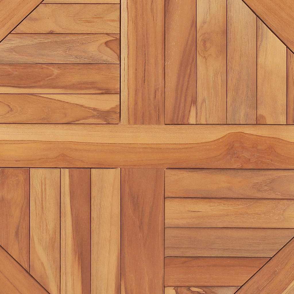 vidaXL Table Top Solid Teak Wood Round 2.5 cm 60 cm 6