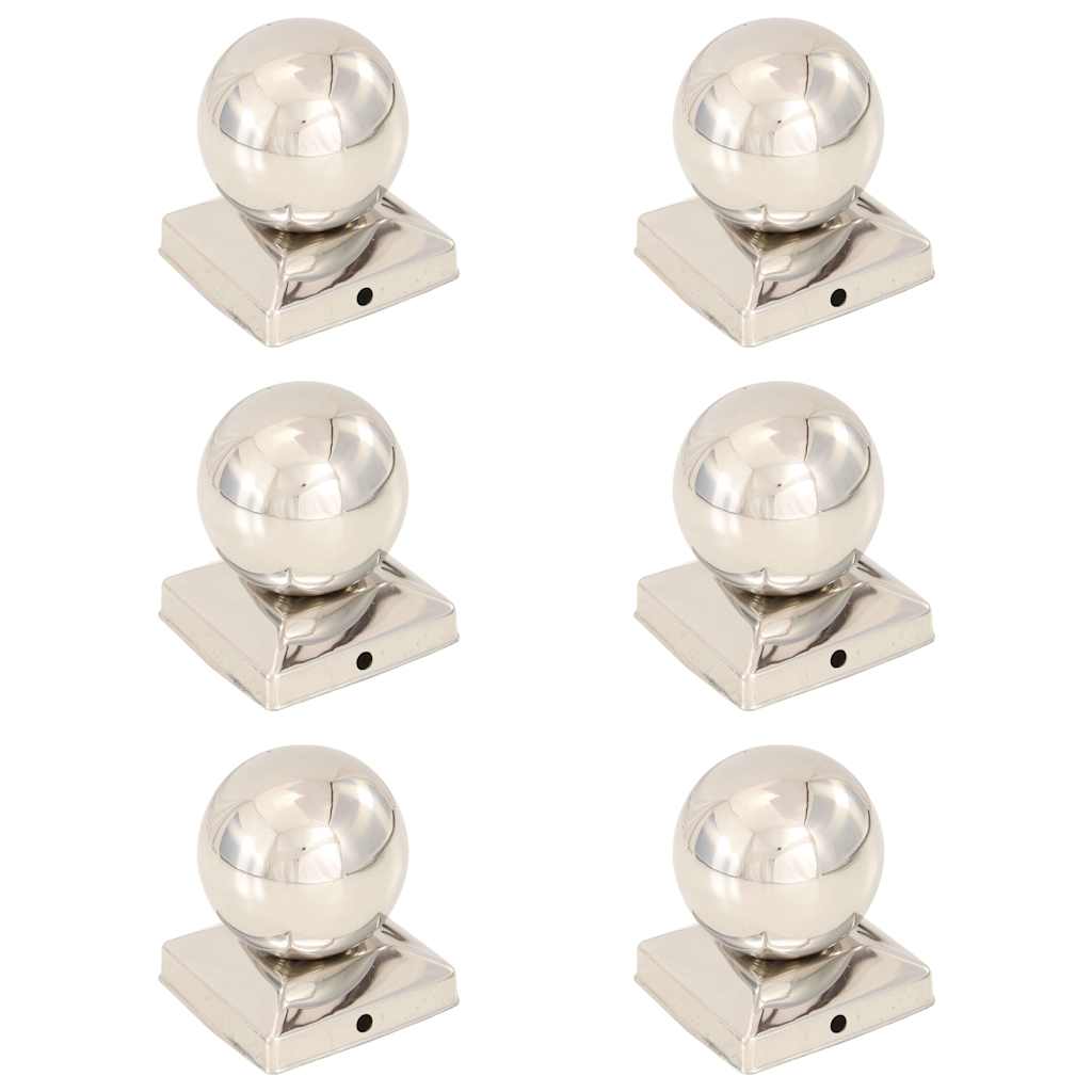 vidaXL Post Caps 6 pcs Globe Final