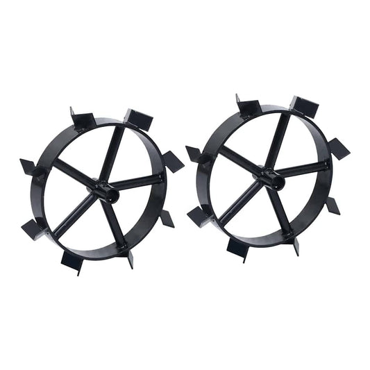 vidaXL Metal Wheels for 6,5 HP Petrol Tiller 2 pcs 2