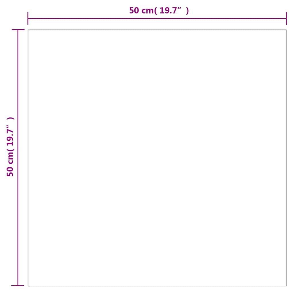 vidaXL Wall Mirror | Set of 2 | Transparent | Glass | 50x50 cm | Mirror 6