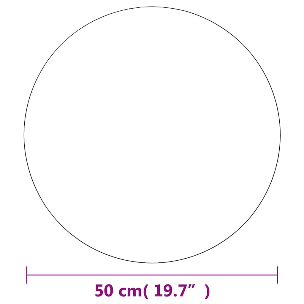 vidaXL Wall Mirrors 2 pcs 50 cm Round Glass 6