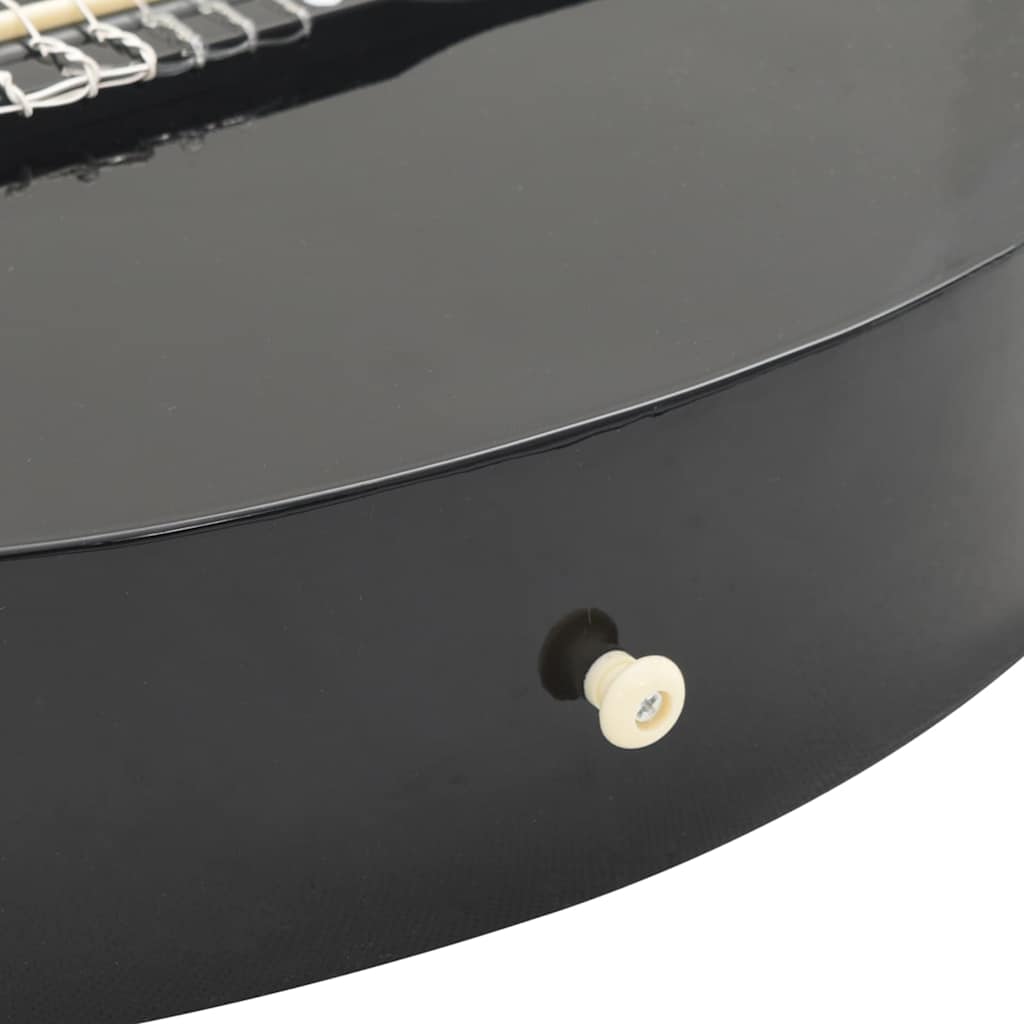 70138 vidaXL Western Classical Cutaway Guitar with Equalizer 6 Strings Black 6