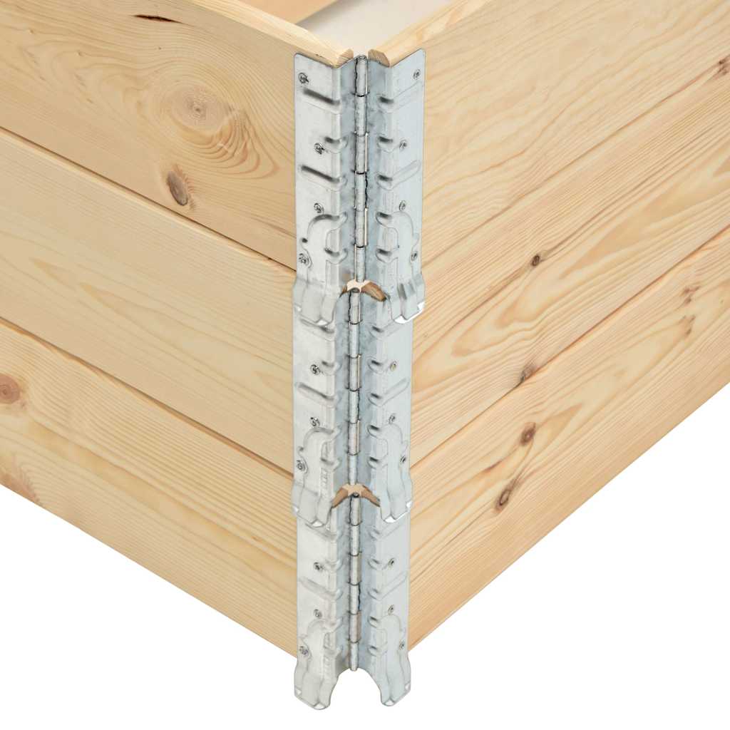 vidaXL Pallet Collars 3 pcs 50x100 cm Solid Pine Wood 6
