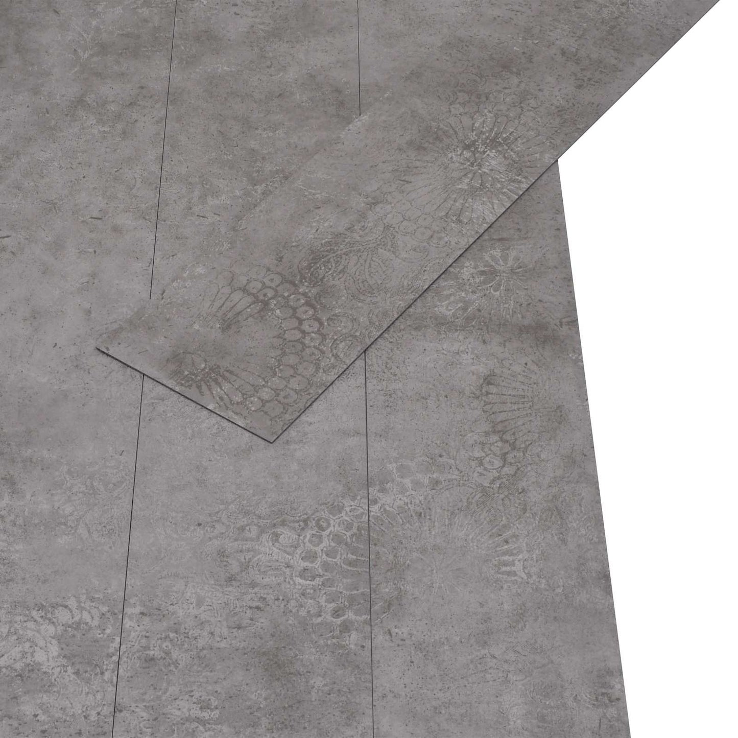 vidaXL Flooring Planks Concrete Grey 5.02 m² 36 pcs PVC 4