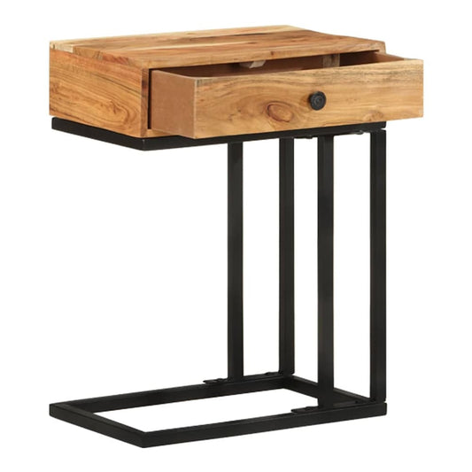 U-Shaped Side Table 45x30x61 cm Solid acacia wood