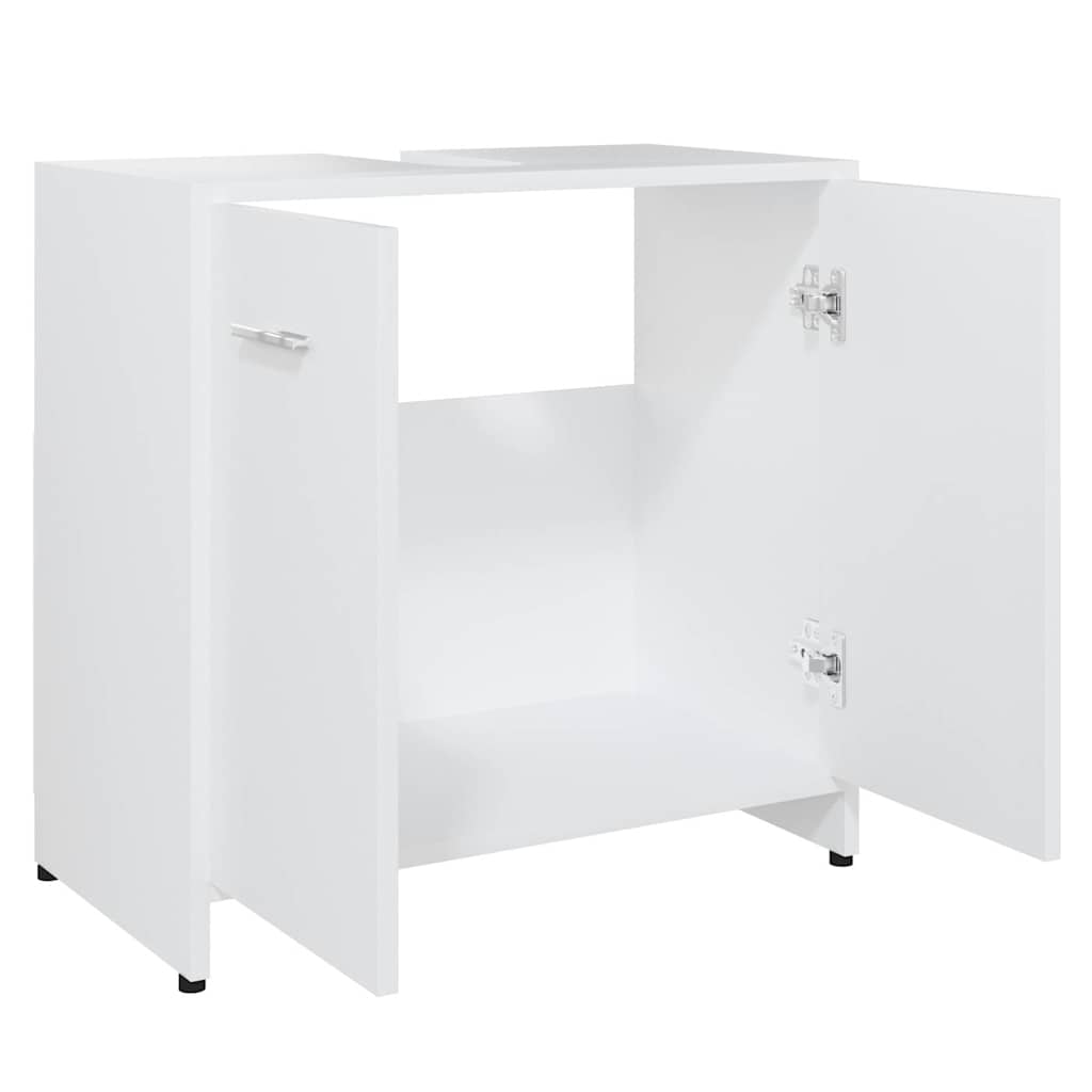 vidaXL Bathroom Cabinet White 60x33x61 cm Engineered Wood 6