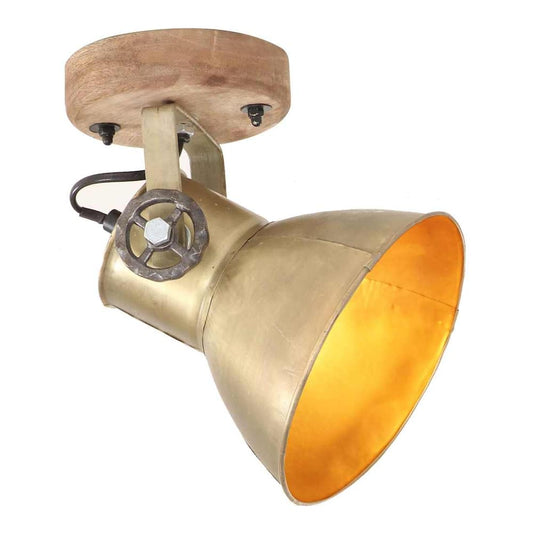 Industrial Wall Lamp 90x25 cm E27 Brass 2 x single lamp
