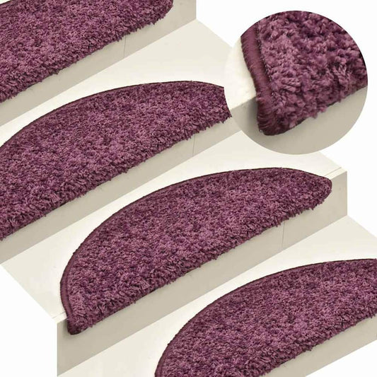 Stair Mats Half Round Width Dark purple