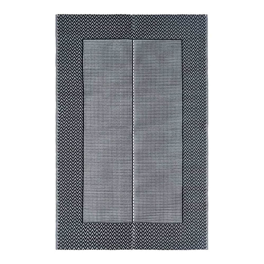 Outdoor Carpet ARAKIL PP 190 x 290 cm Black–White and grey Black and grey