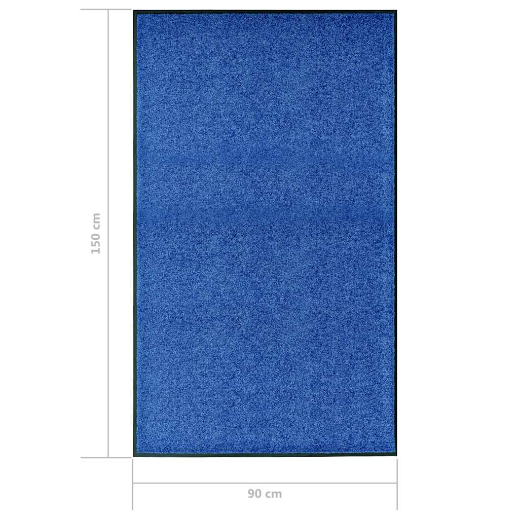 vidaXL Door Mat | Blue | Polyamide | 90x150 cm | Non-slip | Door Mat 6