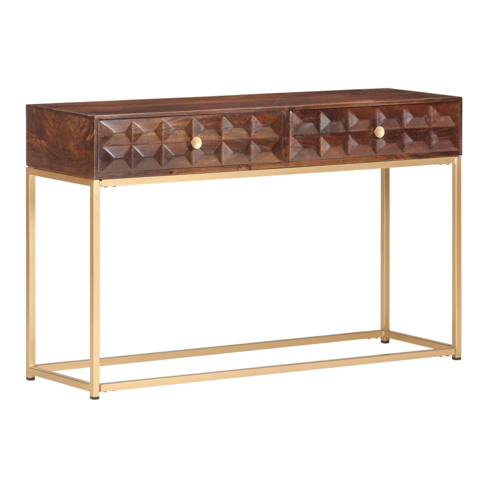 TV Cabinet Solid Acacia Wood 122 cm 75 cm 36 cm