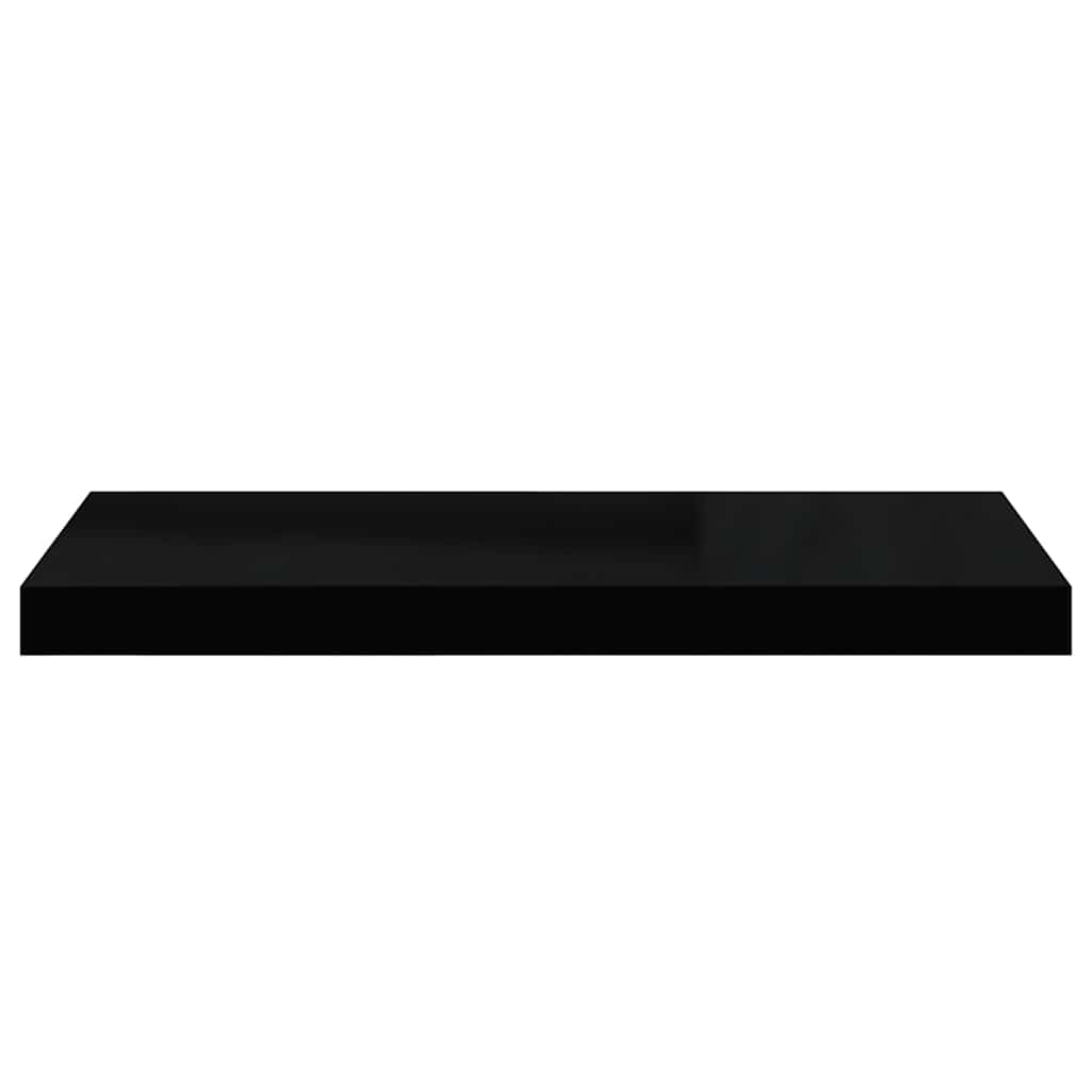 vidaXL Wall Shelf | Set of 4 | High gloss black | Honeycomb MDF, metal frame 6