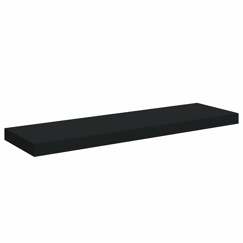 vidaXL Wall Shelf | Set of 4 | Black | Honeycomb MDF, Metal | Medium 6