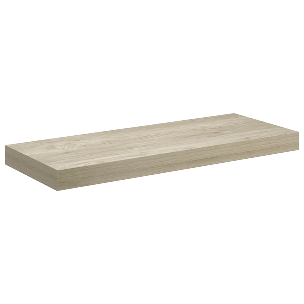 vidaXL Wall Shelf | Set of 4 | Oak | Honeycomb MDF | Medium | Wall mounting 6