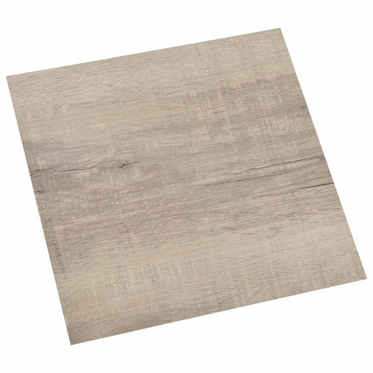 Flooring Planks 5.11 m² 55 pcs PVC Taupe–Wood structure grey Taupe