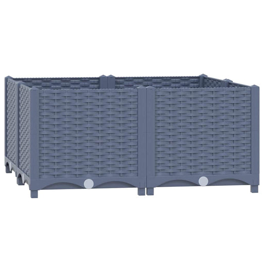 310411 vidaXL Raised Bed 80x80x38 cm Polypropylene 2