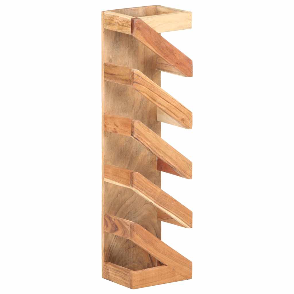 321626 vidaXL Wine Rack for 5 Bottles Solid Acacia Wood 6