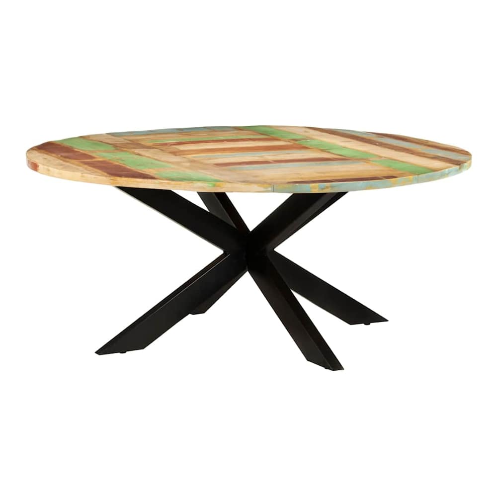 Dining Table Ø 175 x 75 cm Solid reclaimed wood