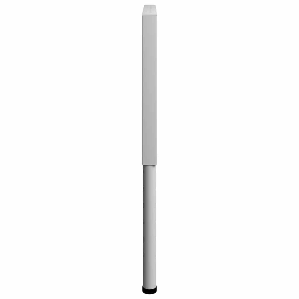 vidaXL Metal Frame | Set of 2 | Grey | Powder-coated metal | Adjustable 6