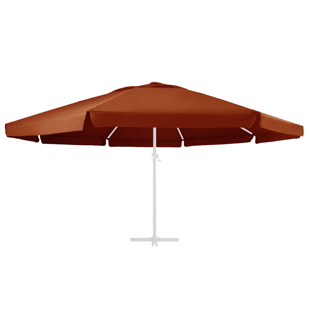 Replacement Fabric for Outdoor Parasol 515 cm Terracotta Φ 610 cm