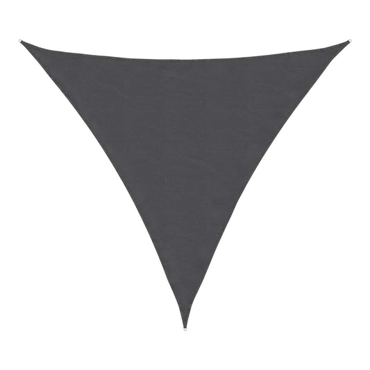Sunshade Sail Oxford Fabric Triangular 6x6x6 m Width 6 m Anthracite