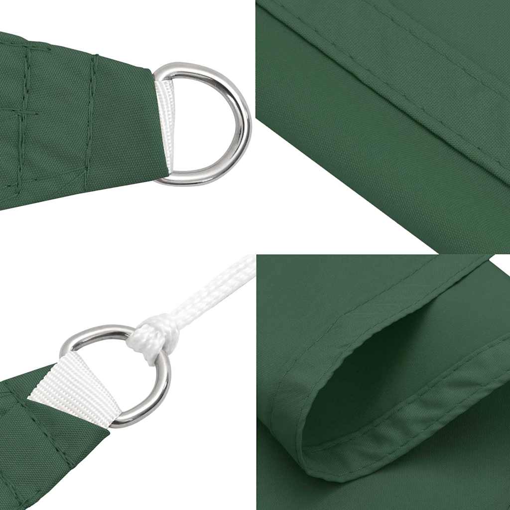 vidaXL Sunshade Sail Oxford Fabric Square 4x4 m Dark Green 6