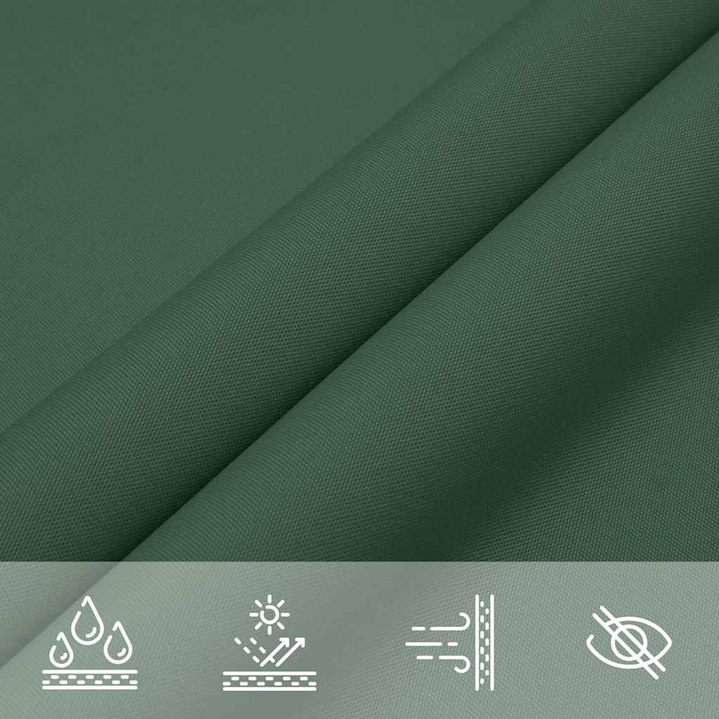 vidaXL Sunshade Sail Oxford Fabric Rectangular 4x6 m Dark Green 6