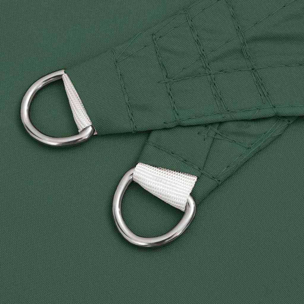 vidaXL Sunshade Sail Oxford Fabric Triangular 5x7x7 m Dark Green 6