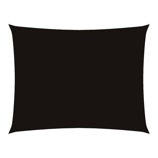 Sunshade Sail Oxford Fabric Rectangular 4x6 m Width 4 m Drop 6 m Black