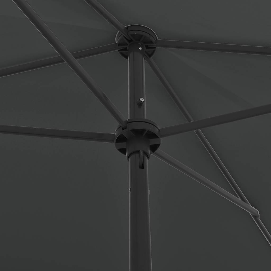 vidaXL Beach Parasol Anthracite 200x125 cm 6