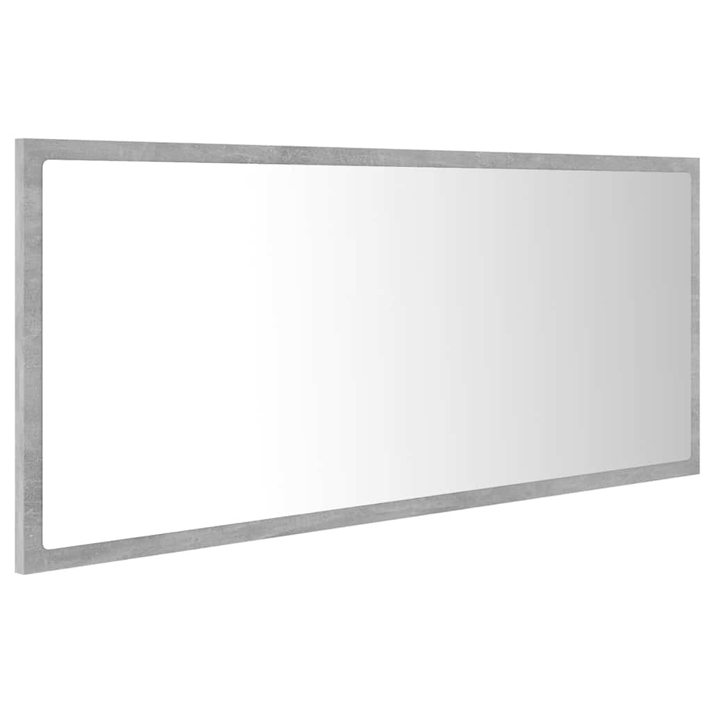 vidaXL Mirror | Concrete grey | Engineered wood and acrylic | Medium 6