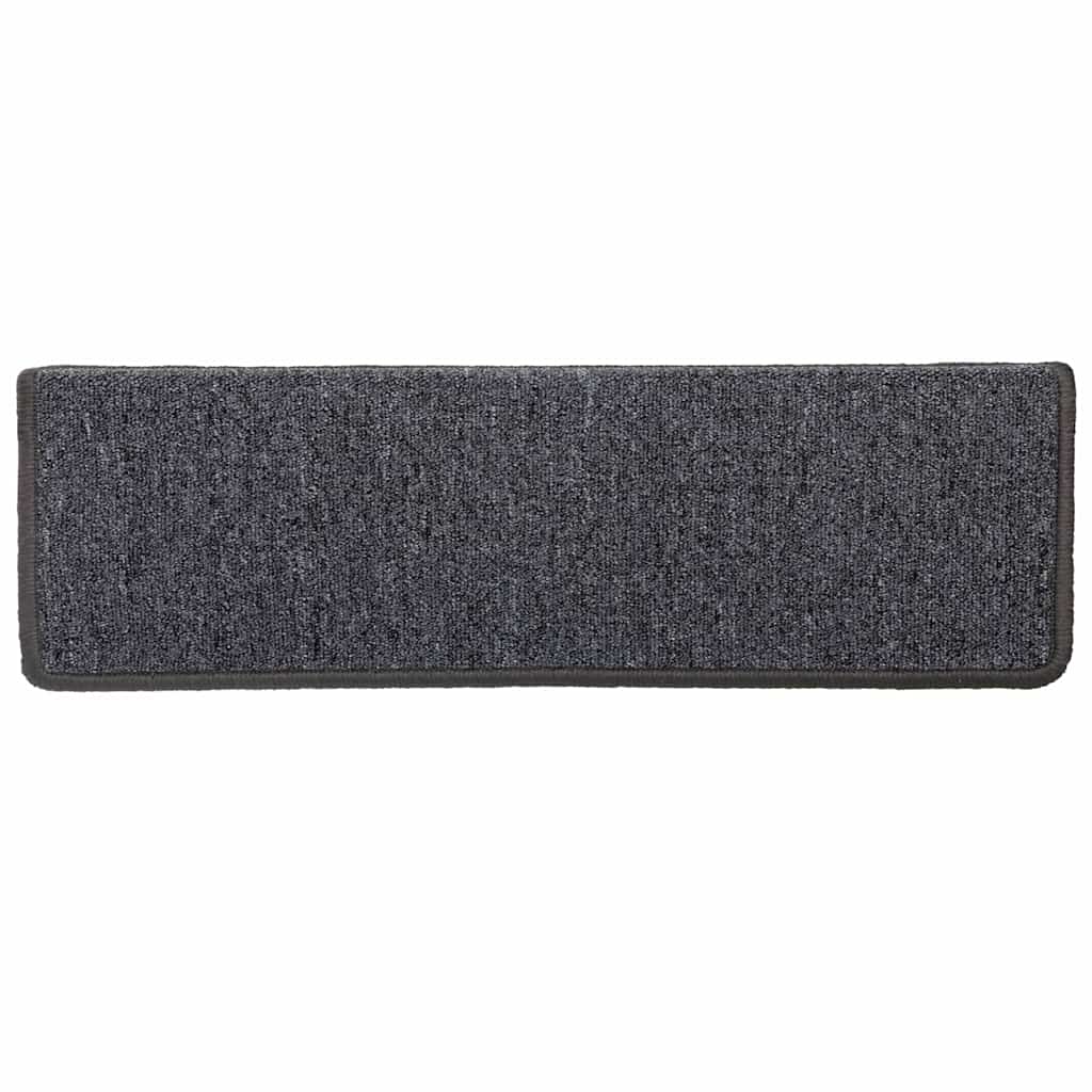 vidaXL Stair Tread | Set of 15 | Grey and black | 100% Polypropylene 6