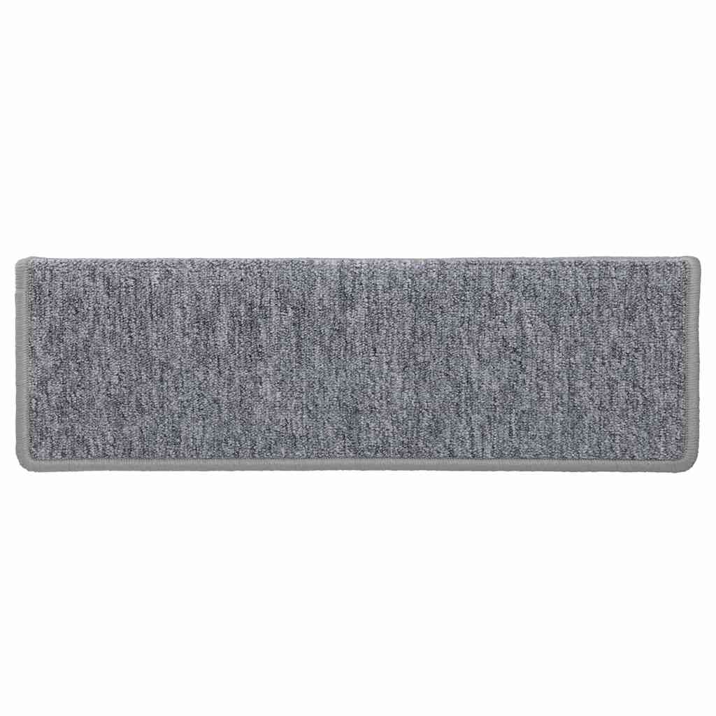 vidaXL Stair Tread | Set of 15 | White and Grey 6