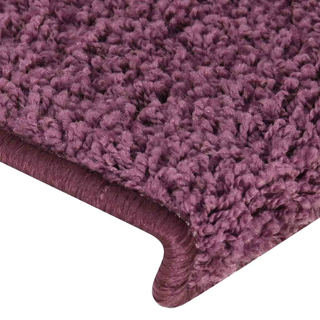 vidaXL Stair Tread | Set of 15 | Dark purple | Polypropylene | 65x21x4 cm 6