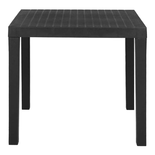 Garden Table 79x65x72 cm Plastic Grey