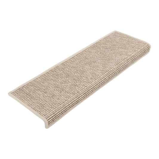 Stair Mats 15 pcs 65x21x4 cm Rectangular Edge Light beige