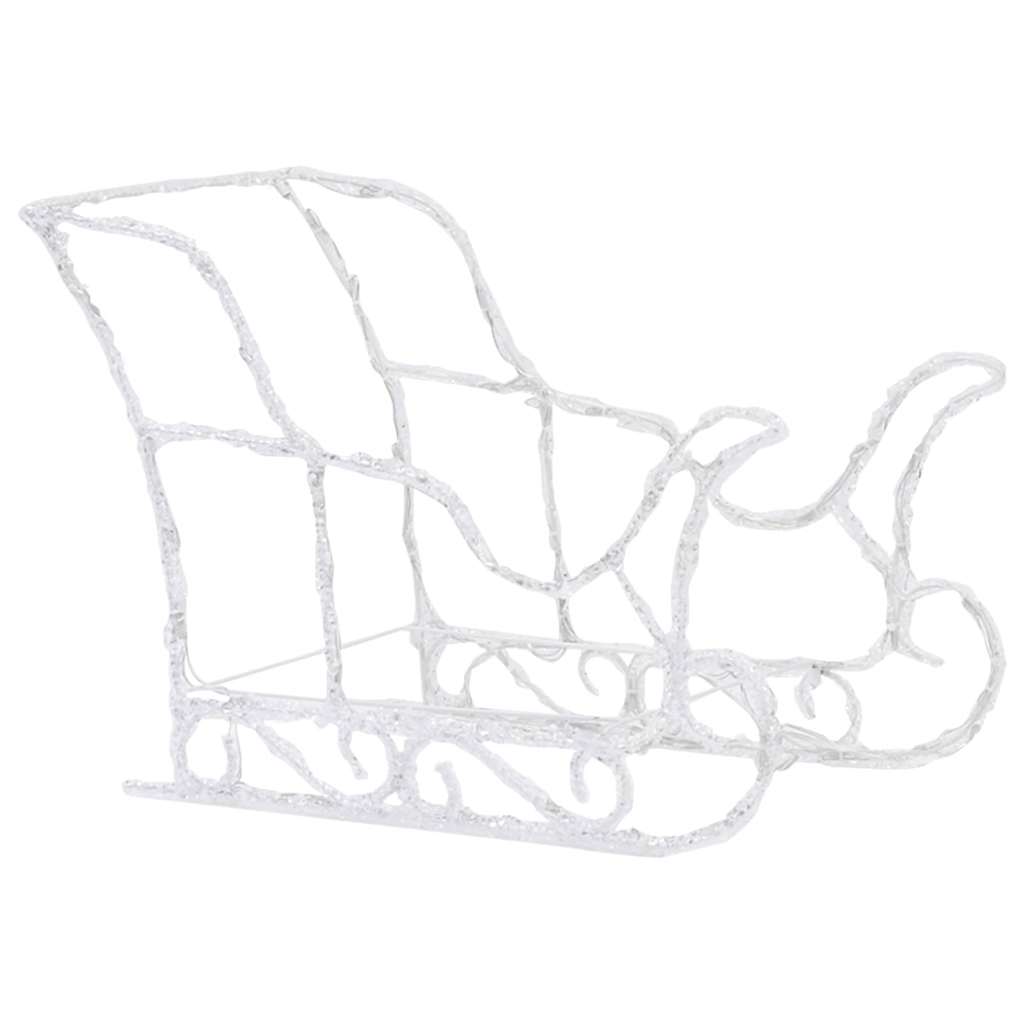 vidaXL Reindeer And Sleigh Christmas Decoration | Colourful 6