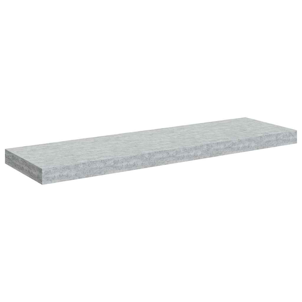 vidaXL Wall Shelf | Set of 4 | Concrete grey | Honeycomb MDF, Metal | Medium 6