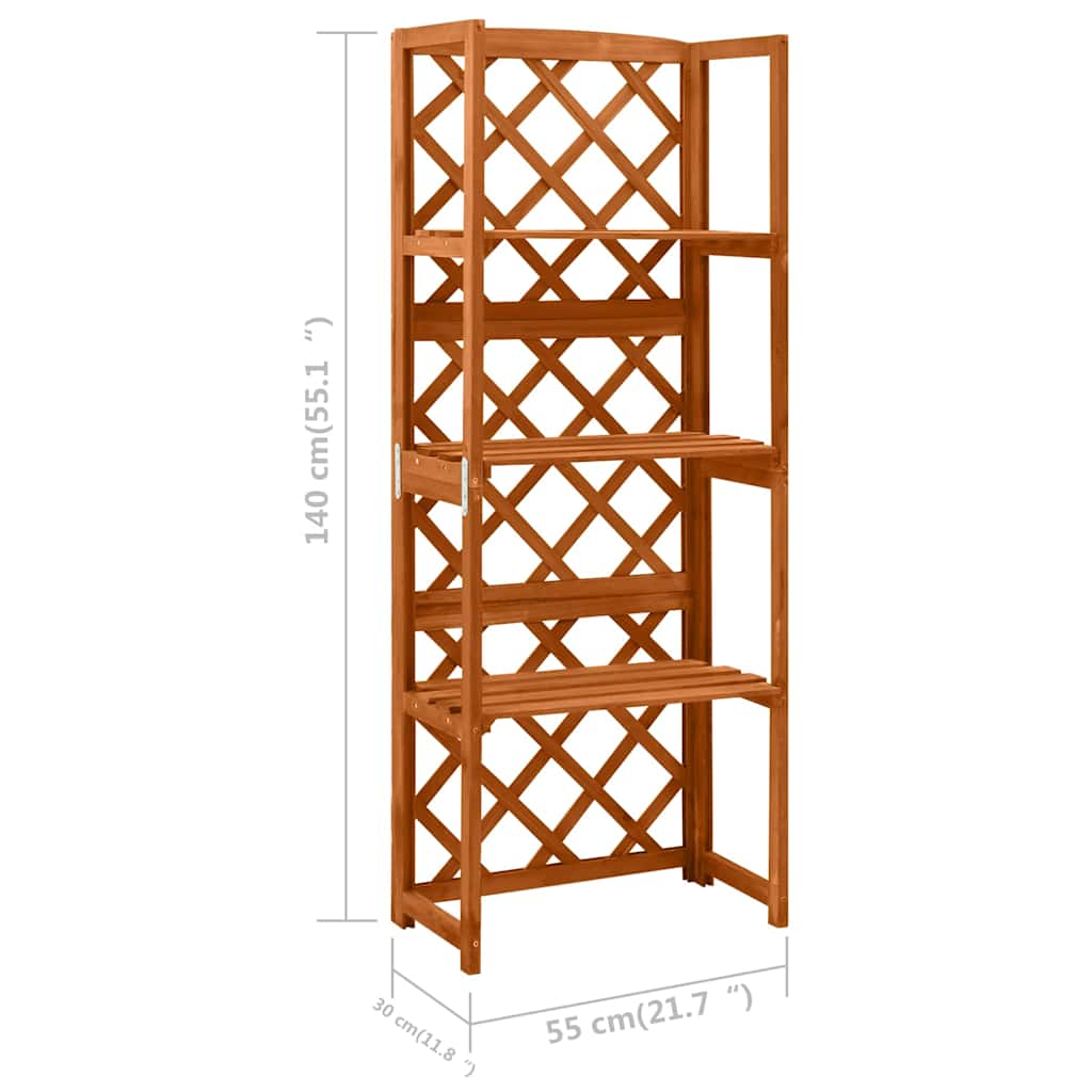 vidaXL Trellis | Natural wood | Solid fir wood | Medium | Shelving | Trellis 6