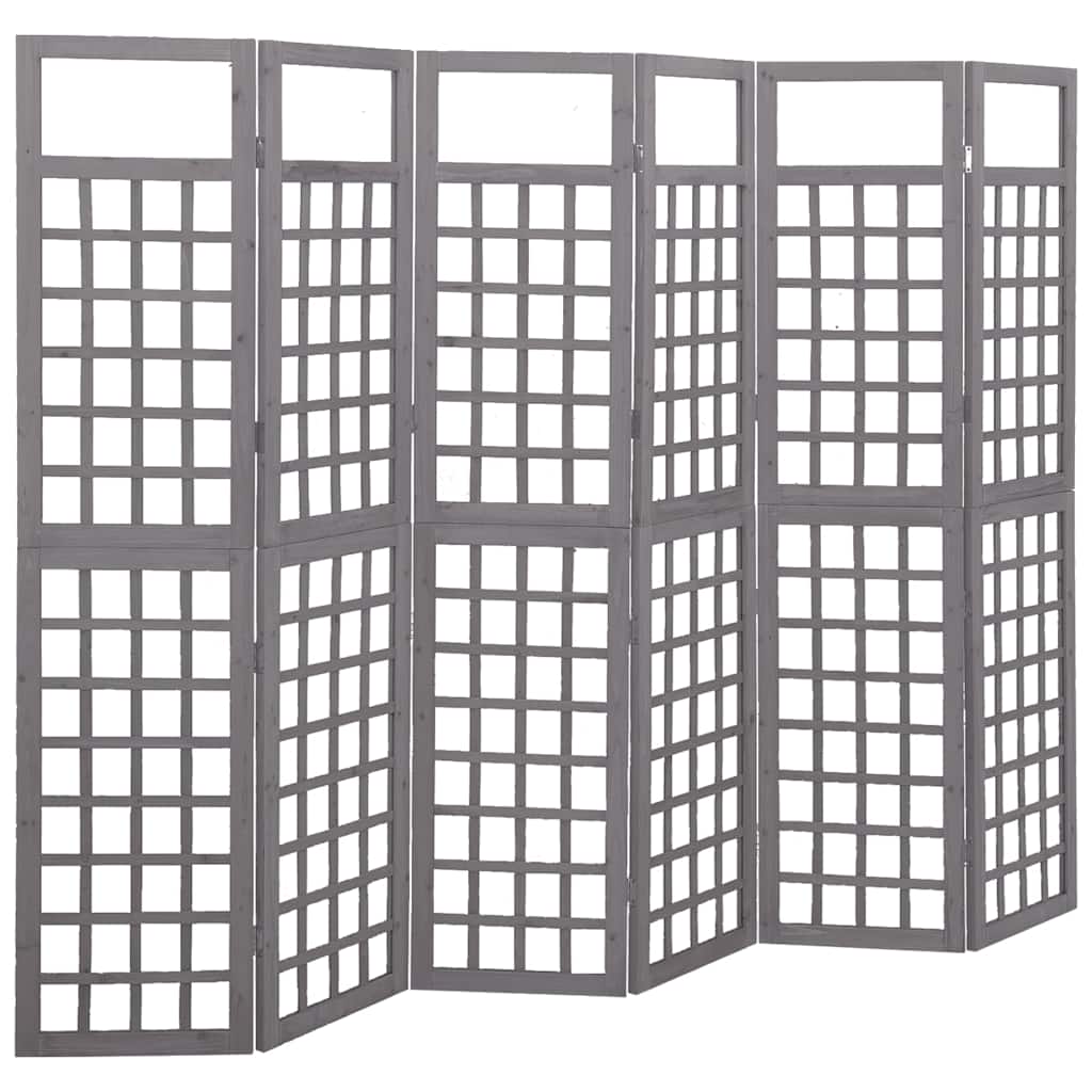 vidaXL 3-Panel Room Divider/Trellis Solid Fir Wood